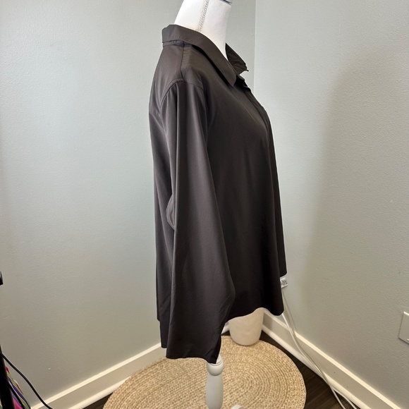 Athleta Dark Brown Urbanite 2.0 Long Sleeve Top size 1X - Picture 2 of 7